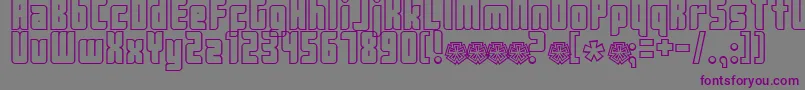 Push2-Schriftart – Violette Schriften auf grauem Hintergrund