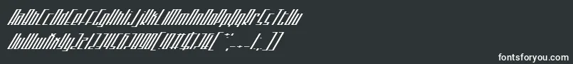 Noseblood-fontti – valkoiset fontit mustalla taustalla