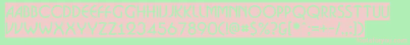 ABosanovasl Font – Pink Fonts on Green Background