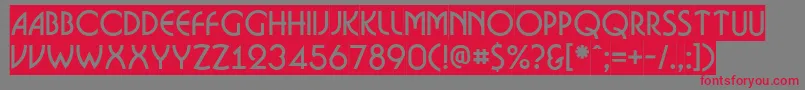 ABosanovasl Font – Red Fonts on Gray Background