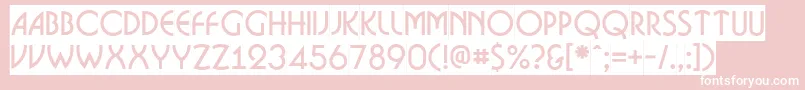 ABosanovasl Font – White Fonts on Pink Background