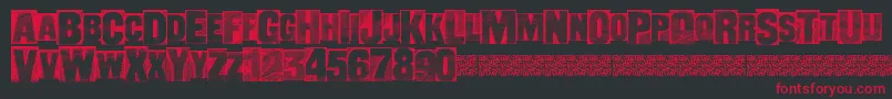 Escapegreat Font – Red Fonts on Black Background