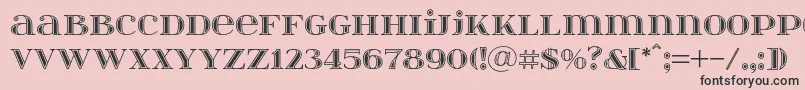 Itsadzokes01046 Font – Black Fonts on Pink Background