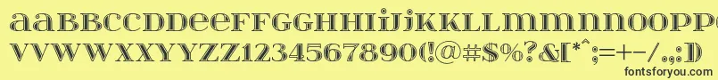 Itsadzokes01046 Font – Black Fonts on Yellow Background