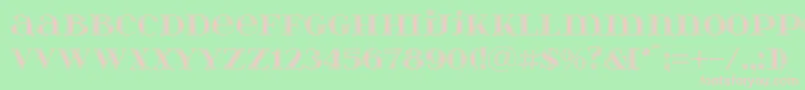 Itsadzokes01046 Font – Pink Fonts on Green Background