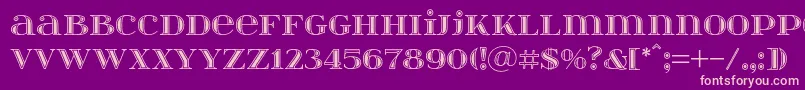 Itsadzokes01046 Font – Pink Fonts on Purple Background