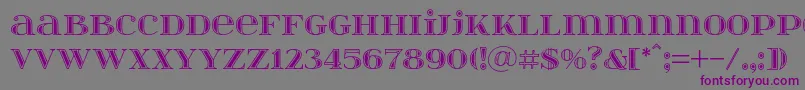 Itsadzokes01046 Font – Purple Fonts on Gray Background