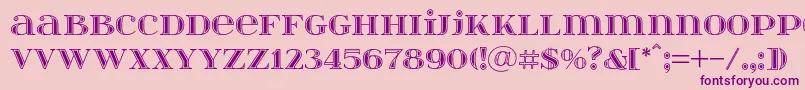 Itsadzokes01046 Font – Purple Fonts on Pink Background