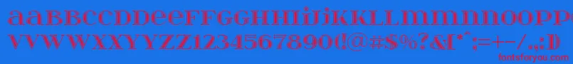 Itsadzokes01046 Font – Red Fonts on Blue Background