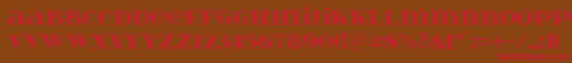 Itsadzokes01046 Font – Red Fonts on Brown Background