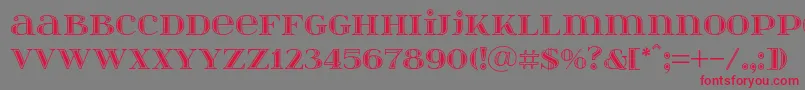 Itsadzokes01046 Font – Red Fonts on Gray Background