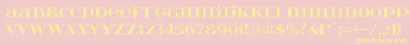Itsadzokes01046 Font – Yellow Fonts on Pink Background