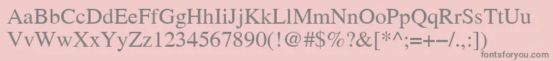 ThamesA Font – Gray Fonts on Pink Background