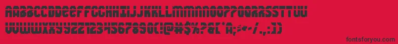 Warnationlaser Font – Black Fonts on Red Background