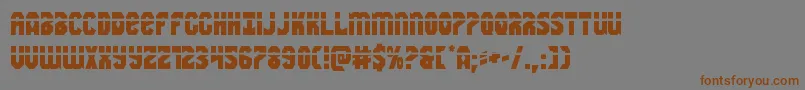 Warnationlaser Font – Brown Fonts on Gray Background