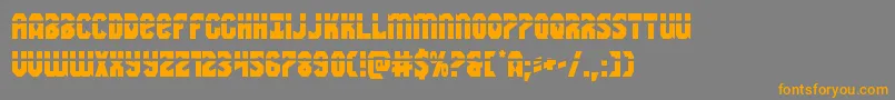 Warnationlaser Font – Orange Fonts on Gray Background