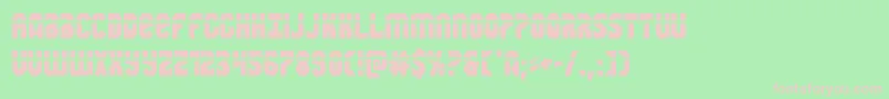 Warnationlaser Font – Pink Fonts on Green Background