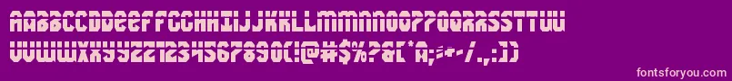 Warnationlaser Font – Pink Fonts on Purple Background