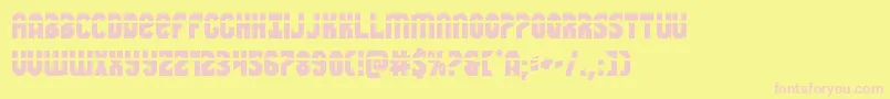Warnationlaser Font – Pink Fonts on Yellow Background