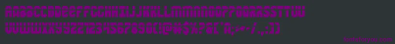 Warnationlaser Font – Purple Fonts on Black Background