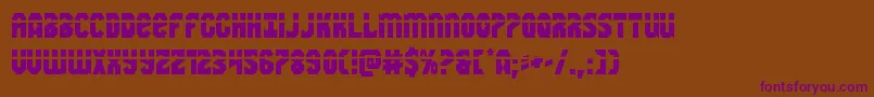 Warnationlaser Font – Purple Fonts on Brown Background