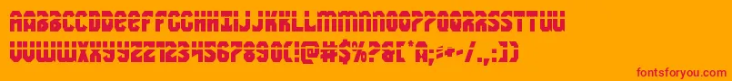 Warnationlaser Font – Red Fonts on Orange Background