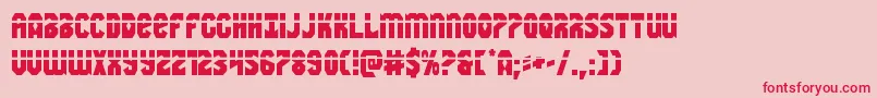 Warnationlaser Font – Red Fonts on Pink Background