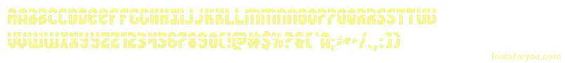 Warnationlaser Font – Yellow Fonts on White Background