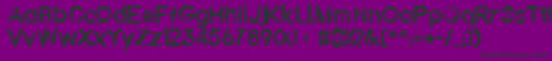 Ember-fontti – mustat fontit violetilla taustalla