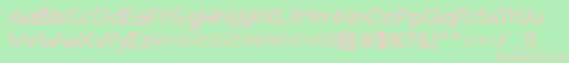 NightClubSeventy Font – Pink Fonts on Green Background