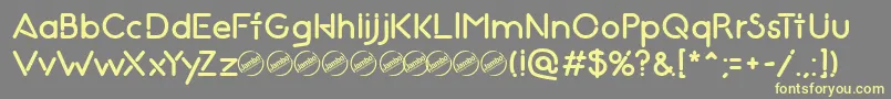 NightClubSeventy Font – Yellow Fonts on Gray Background