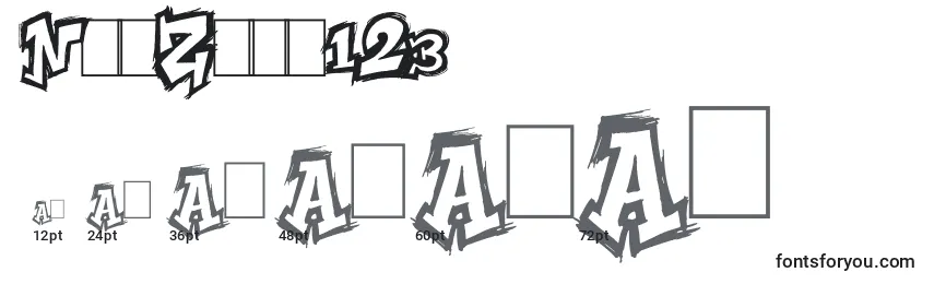 Размеры шрифта NycZone123
