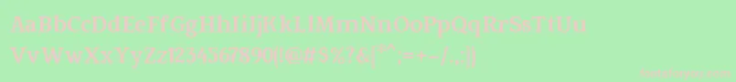 Fowviel Font – Pink Fonts on Green Background