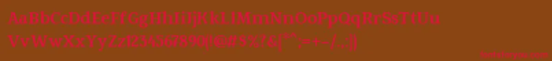 Fowviel Font – Red Fonts on Brown Background