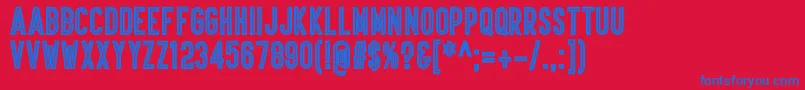 Ariq Font – Blue Fonts on Red Background