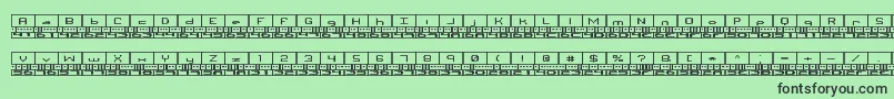 BinaryBrk Font – Black Fonts on Green Background