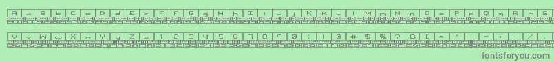 BinaryBrk Font – Gray Fonts on Green Background