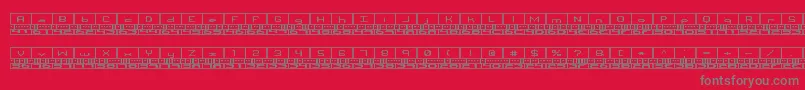 fuente BinaryBrk – Fuentes Grises Sobre Fondo Rojo