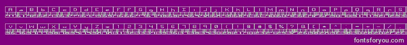 Шрифт BinaryBrk – зелёные шрифты на фиолетовом фоне