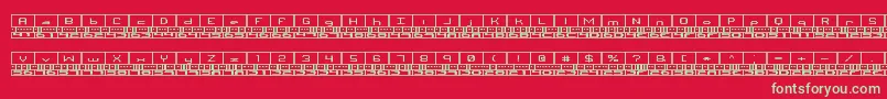 BinaryBrk Font – Green Fonts on Red Background