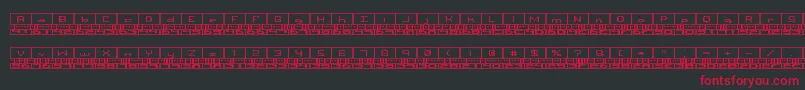 Czcionka BinaryBrk – czerwone czcionki na czarnym tle