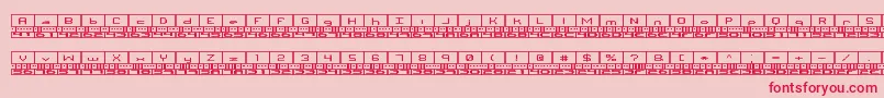 BinaryBrk Font – Red Fonts on Pink Background