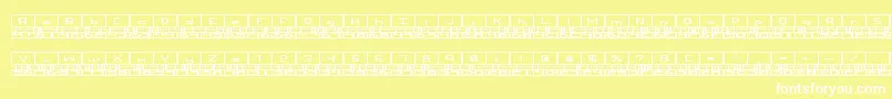 BinaryBrk Font – White Fonts on Yellow Background