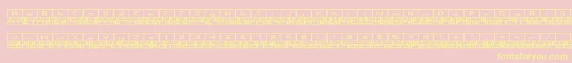 BinaryBrk Font – Yellow Fonts on Pink Background