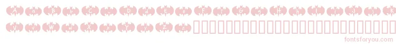 BatBen Font – Pink Fonts on White Background