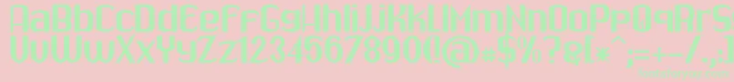 Drabe Font – Green Fonts on Pink Background