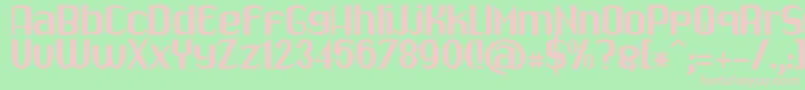 Drabe Font – Pink Fonts on Green Background