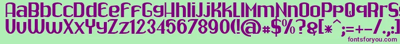 Drabe Font – Purple Fonts on Green Background