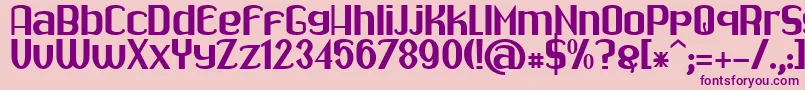 Drabe Font – Purple Fonts on Pink Background