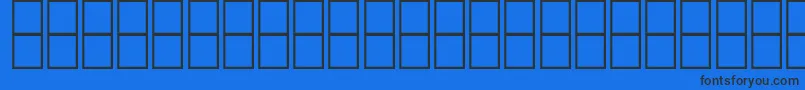 フォントAlMujahedClassic – 黒い文字の青い背景